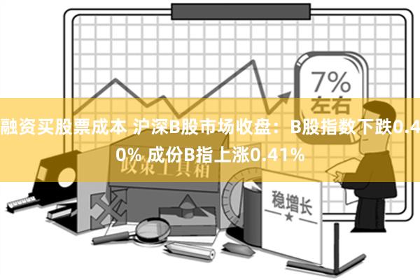 融资买股票成本 沪深B股市场收盘：B股指数下跌0.40% 成份B指上涨0.41%