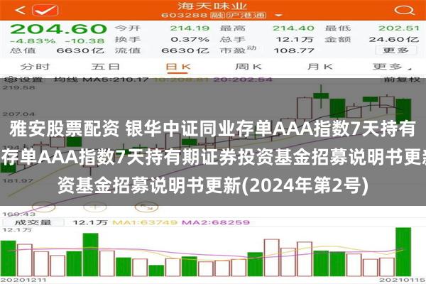 雅安股票配资 银华中证同业存单AAA指数7天持有期: 银华中证同业存单AAA指数7天持有期证券投资基金招募说明书更新(2024年第2号)