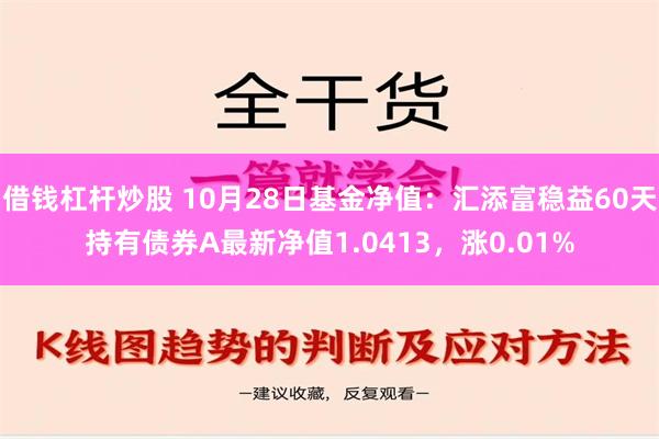 借钱杠杆炒股 10月28日基金净值：汇添富稳益60天持有债券A最新净值1.0413，涨0.01%